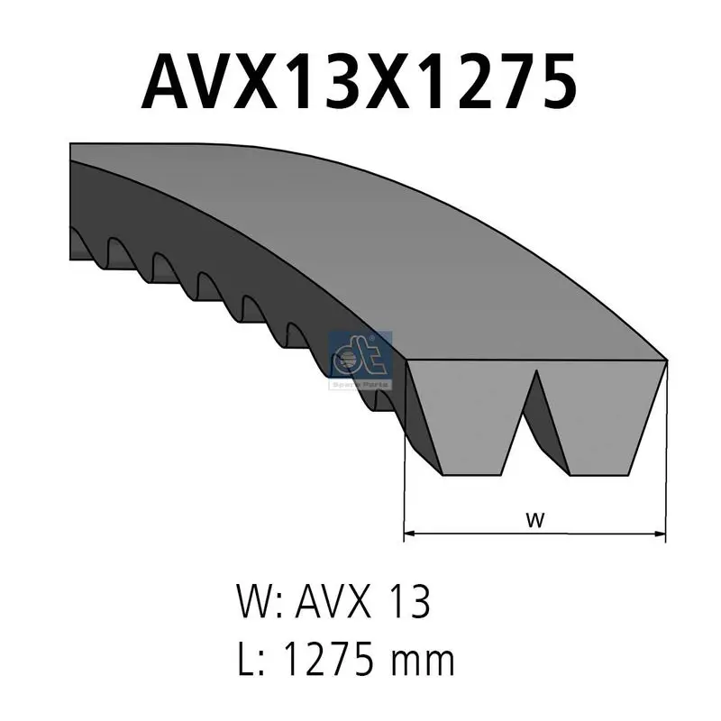 3.34203 DT SPARE PARTS Комплект клинового ремня
