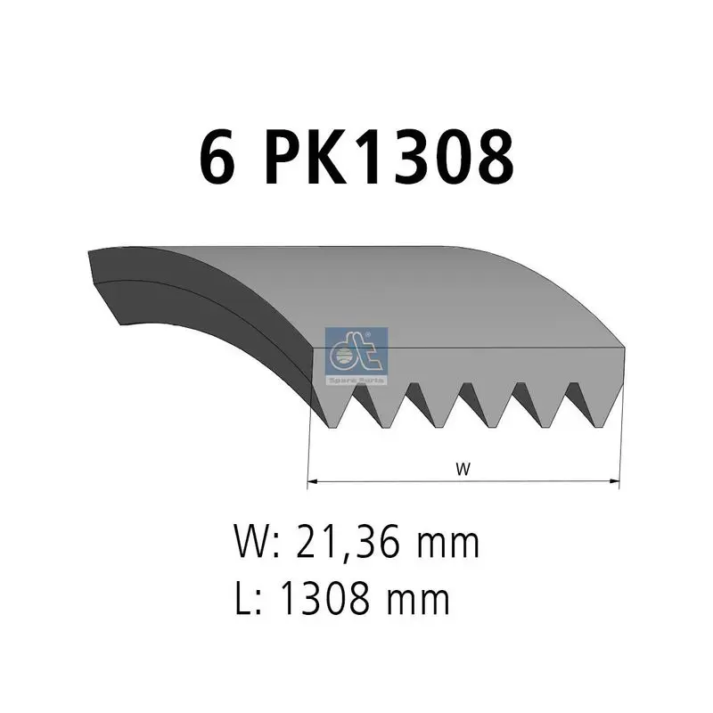 DT SPARE PARTS 481103 Поликлиновой ремень