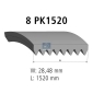 121189 DT Spare Parts РЕМЕНЬ ПОЛИКЛИНОВОЙ 8PK1520