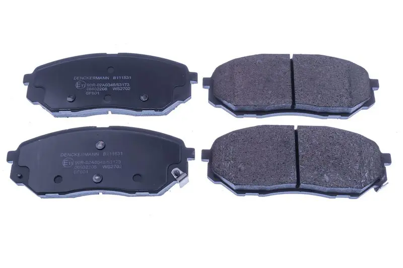 DENCKERMANN B111531 Комплект тормозных колодок,