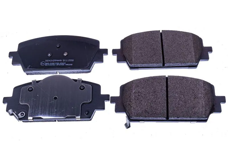 DENCKERMANN B111558 Комплект тормозных колодок,