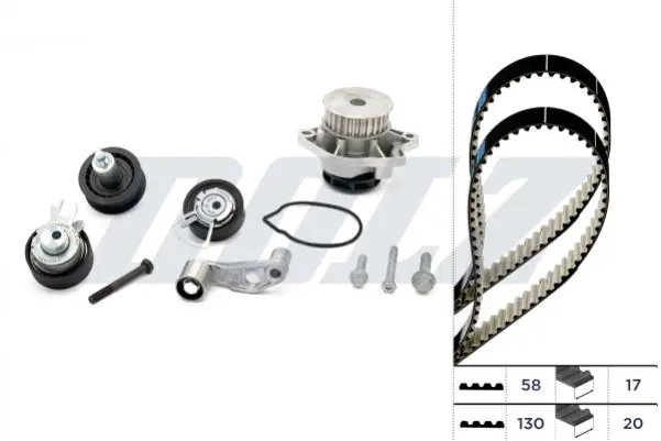 KD035 Комплект ГРМ с насосом VW GOLF