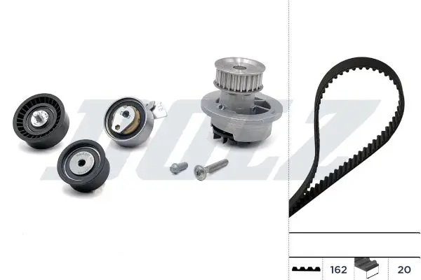Dolz KD067 Комплект ГРМ с насосом OPEL