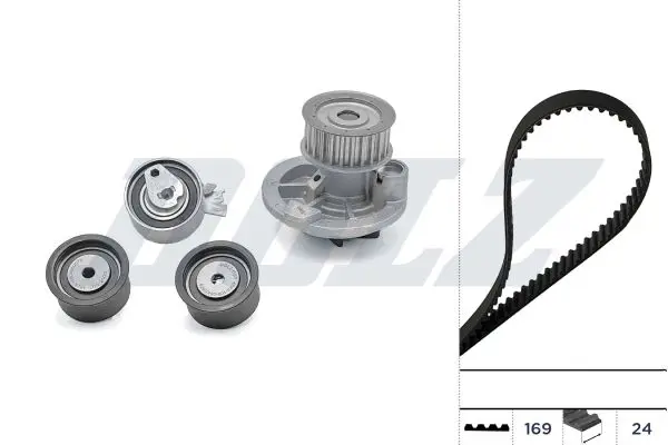 Dolz KD068 Комплект ГРМ с насосом OPEL