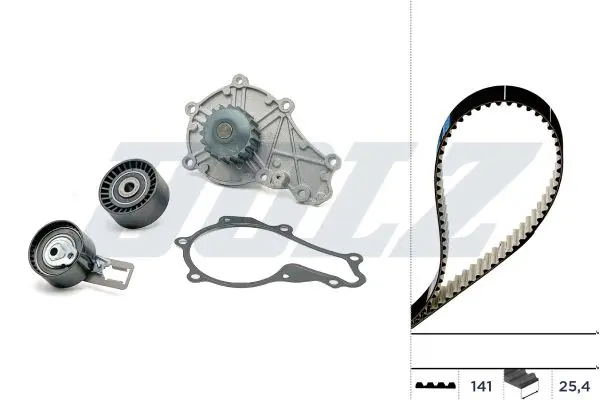 Dolz KD079 Комплект ГРМ с насосом PEUGEOT