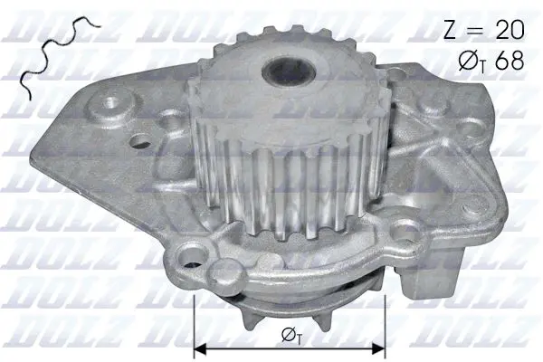 Dolz N206 Насос водяной Citroen