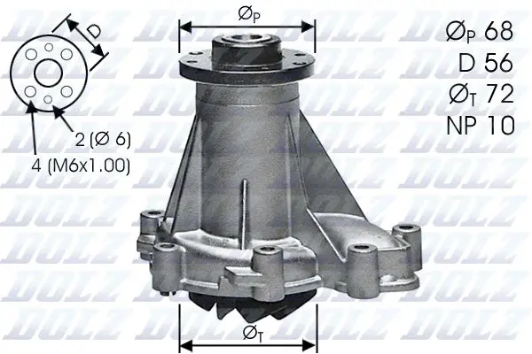 Dolz M276 Насос водяной MB