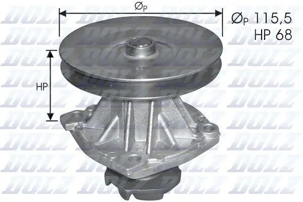 Dolz S135 Насос водяной Fiat Uno 1.1-1.5