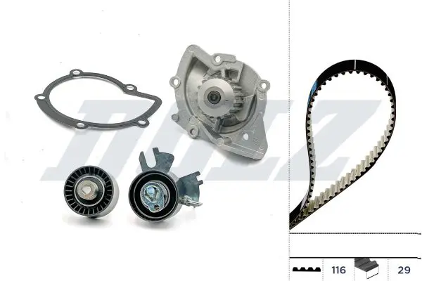 Dolz KD106 Комплект ГРМ с насосом PEUGEOT
