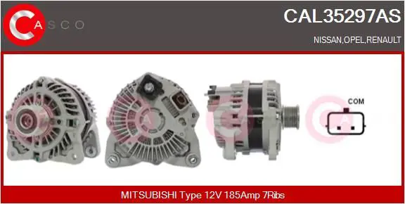 CASCO CAL35297AS Генератор