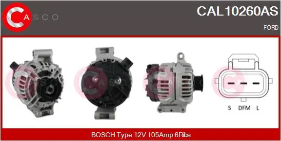 CASCO CAL10260AS Генератор