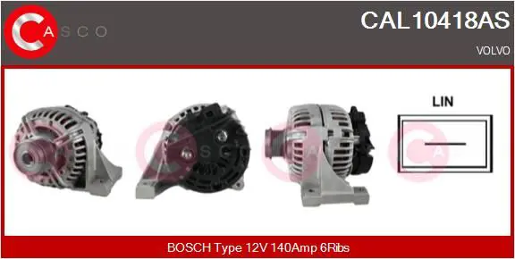 CASCO CAL10418AS Генератор