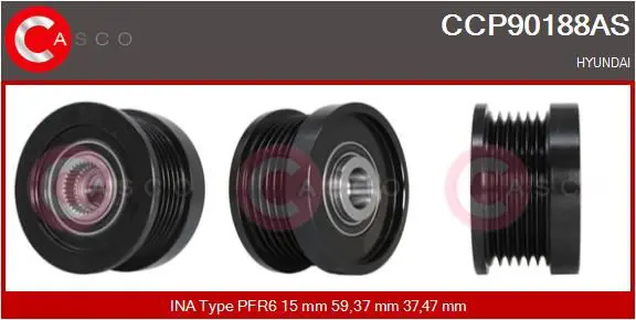 CASCO CCP90188AS Ременный шкив, генератор