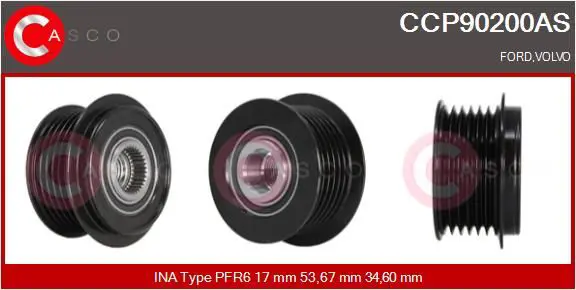 CASCO CCP90200AS Ременный шкив, генератор