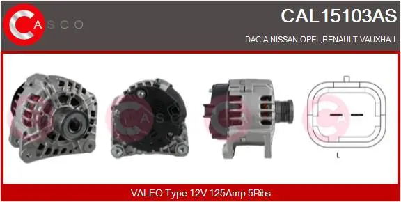 CASCO CAL15103AS Генератор