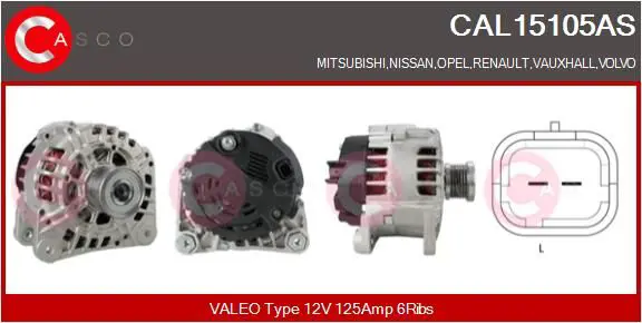 CASCO CAL15105AS Генератор