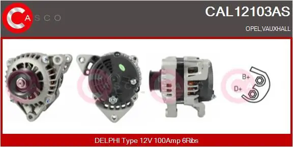 CASCO CAL12103AS Генератор