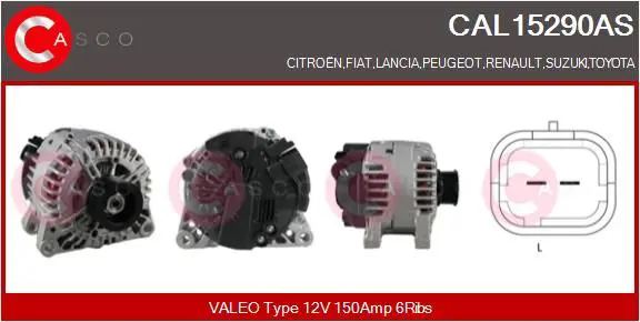 CASCO CAL15290AS Генератор