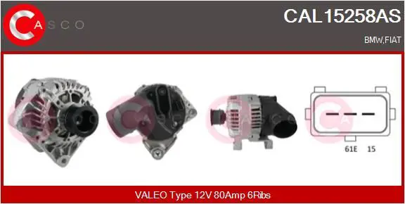 CASCO CAL15258AS Генератор