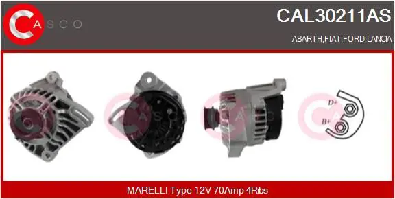 CASCO CAL30211AS Генератор