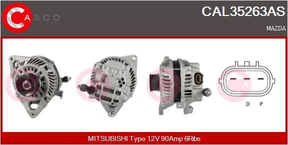 CASCO CAL35263AS Генератор