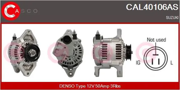 CASCO CAL40106AS Генератор