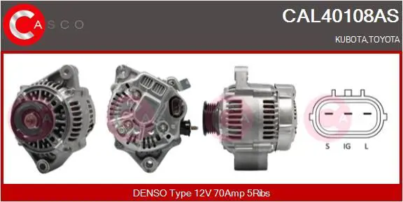 CASCO CAL40108AS Генератор