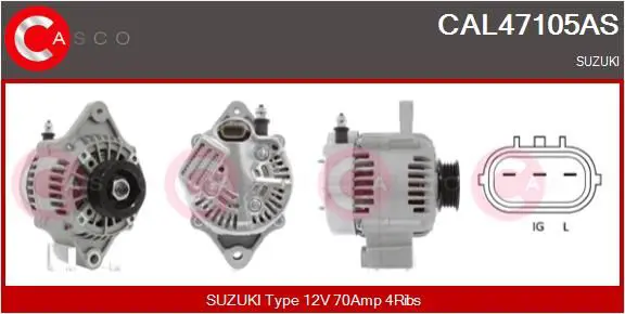 CASCO CAL47105AS Генератор