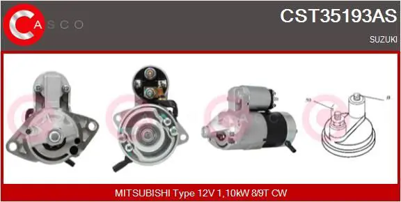 CASCO CST35193AS Стартер