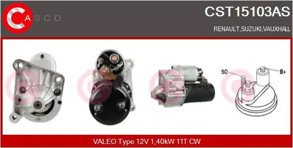 CASCO CST15103AS Стартер