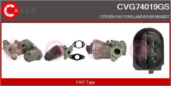CASCO CVG74019GS Клапан возврата ОГ