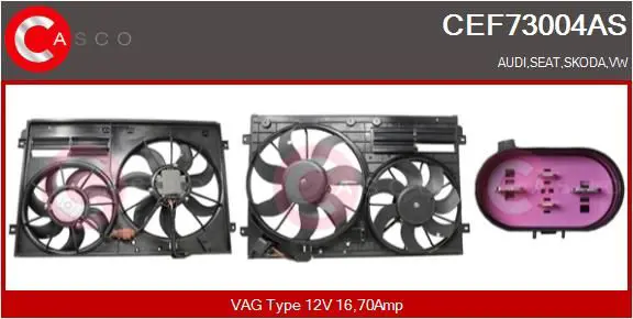 CEF73004AS Electric Motor, radiator fan