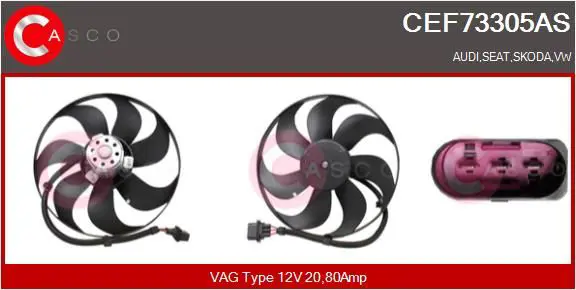 CASCO CEF73305AS Fan, engine cooling