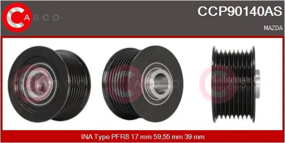 CASCO CCP90140AS Ременный шкив, генератор