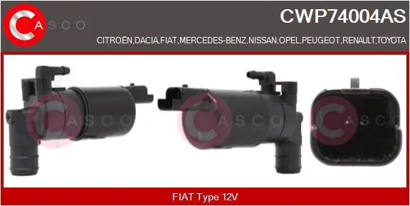 CASCO CWP74004AS Водяной насос, система очистки