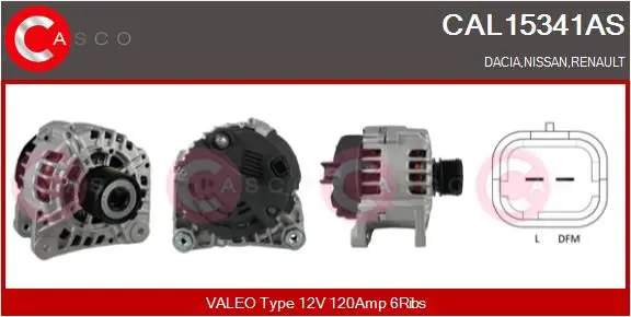 CASCO CAL15341AS Генератор