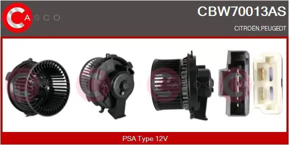 CASCO CBW70013AS Вентилятор салона
