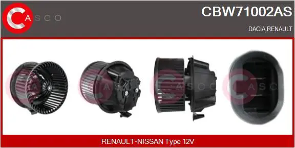 CASCO CBW71002AS Вентилятор салона