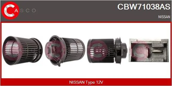 CASCO CBW71038AS Вентилятор салона