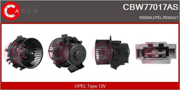 CASCO CBW77017AS Вентилятор салона