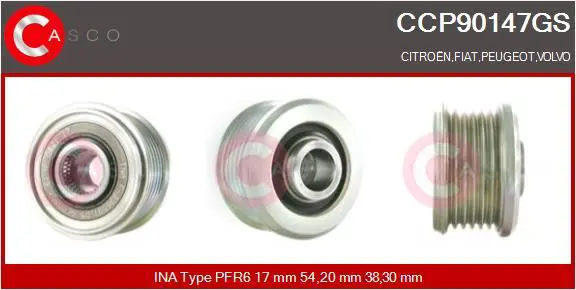 CASCO CCP90147GS Ременный шкив, генератор