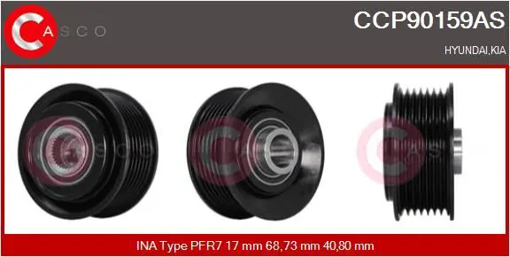CASCO CCP90159AS Ременный шкив, генератор