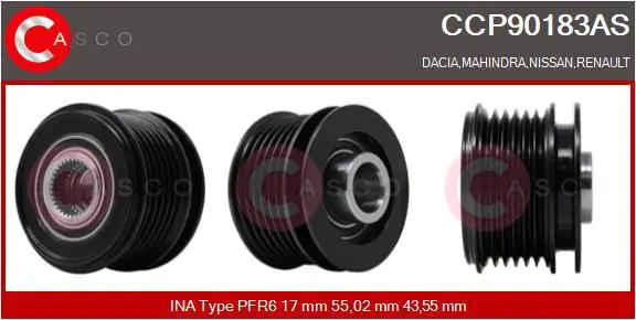 CASCO CCP90183AS Ременный шкив, генератор