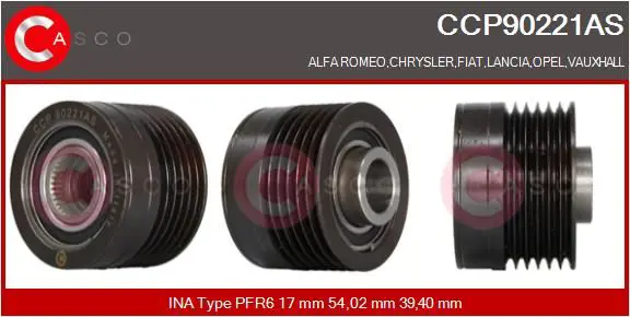 CASCO CCP90221AS Ременный шкив, генератор