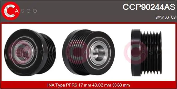 CASCO CCP90244AS Ременный шкив, генератор