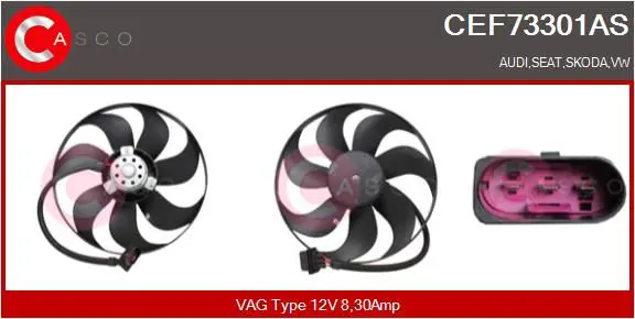 CASCO CEF73301AS Fan, engine cooling