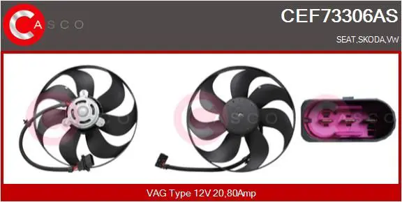 CASCO CEF73306AS Вентилятор, охлаждение