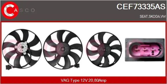 CASCO CEF73335AS Вентилятор, охлаждение
