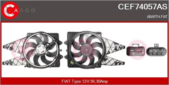 CASCO CEF74057AS Электродвигатель, вентилятор