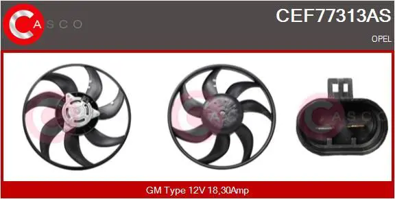 CASCO CEF77313AS Fan, engine cooling